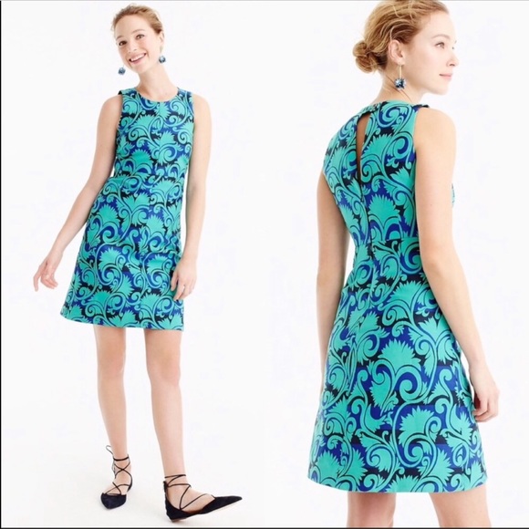 J. Crew Dresses & Skirts - J Crew A-Aline Dress in Vineyard Jacquard (H2)